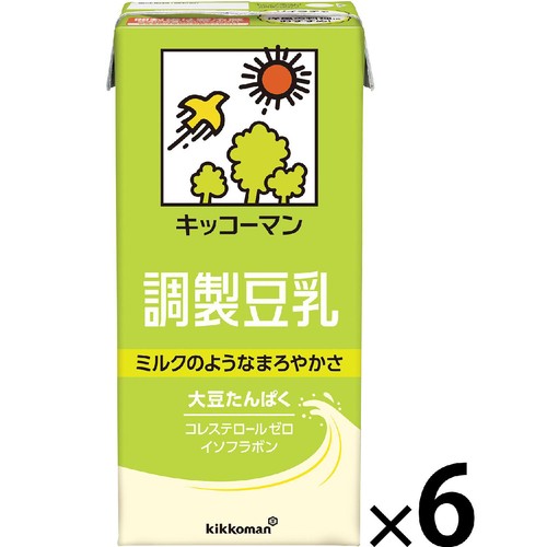 キッコーマン 調製豆乳 1ケース 1000ml x 6本