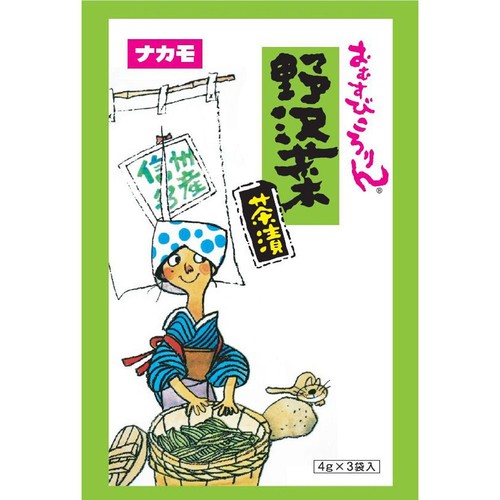 ナカモ 野沢菜茶漬 4g x 3袋 Green Beans | グリーンビーンズ by AEON