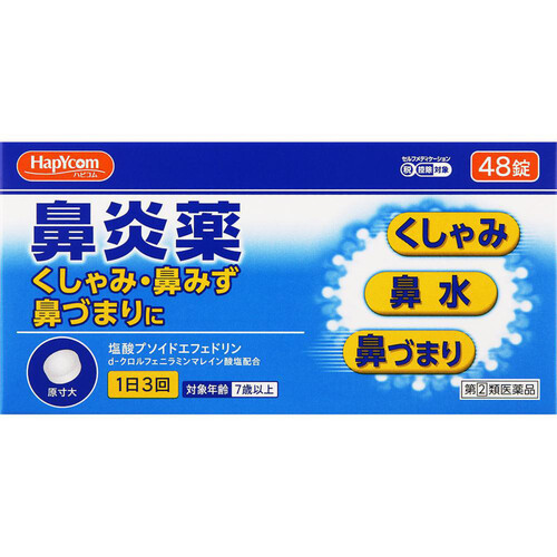 【指定第2類医薬品】◆ハピコム鼻炎薬A「クニヒロ」 48錠