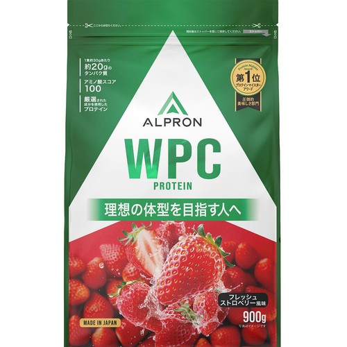 アルプロン WPCプロテイン フレッシュストロベリー風味 900g Green