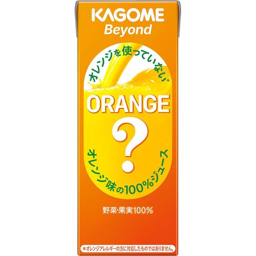 カゴメ Beyond オレンジを使っていないオレンジ味の100%ジュース 195ml