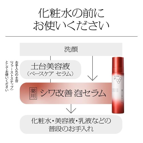ソフィーナ iP 薬用シワ改善 泡セラム レフィル 180g Green Beans