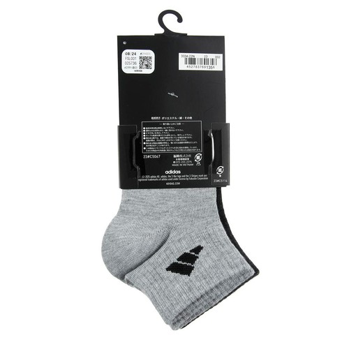 アディダス adidas DEO 消臭 ショート丈 3足組 23-25cm