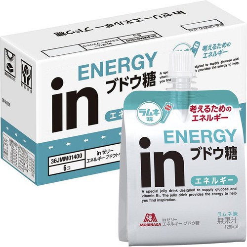 森永製菓 inゼリー ブドウ糖 6個入り Green Beans | グリーンビーンズ