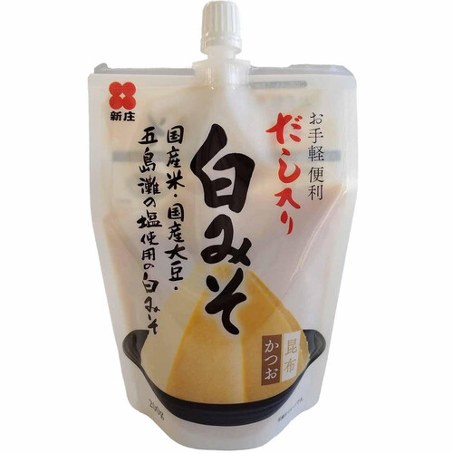 新庄みそ お手軽便利 だし入り白みそ 200g Green Beans | グリーン