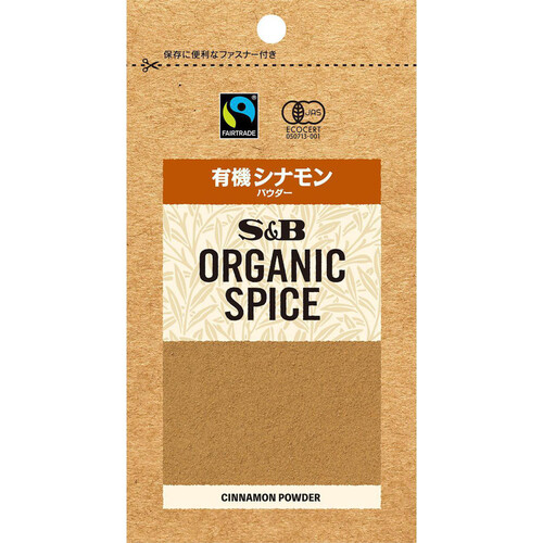 エスビー食品 ORGANIC SPICE 袋入り有機シナモン(パウダー) 13g