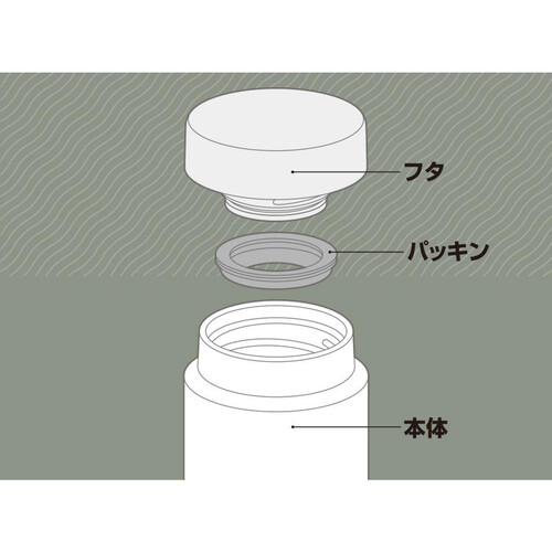 サーモス 真空断熱携帯マグボトル 600ml 水筒 ストーングレー JON601STG