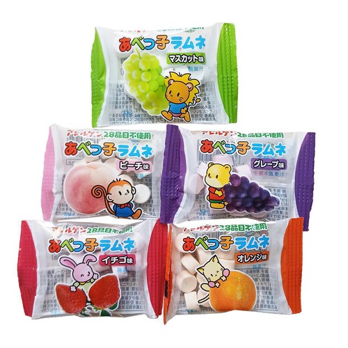 安部製菓 あべっ子ラムネ 1箱(5g x 50袋) Green Beans | グリーン