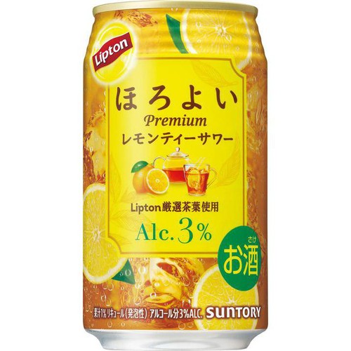 レモンティーENNOY PROFESSIONAL 3%】 サントリー ほろよいリプトンレモンティーサワー 350ml Green