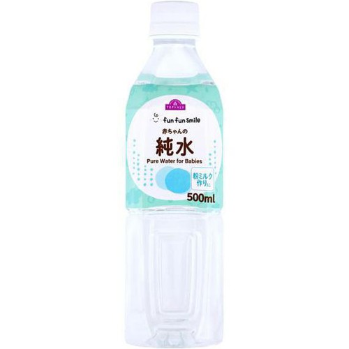 fun fun smile 赤ちゃんの純水 500ml トップバリュ