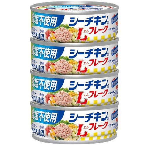 はごろもフーズ 食塩不使用シーチキンLフレーク 70g x 4缶