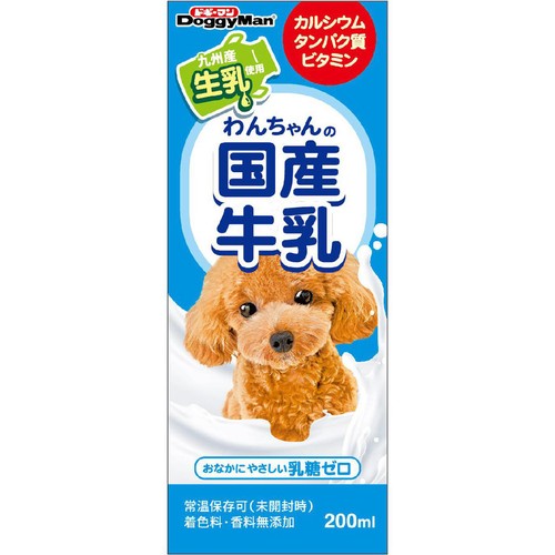 【ペット用】 ドギーマン ハヤシ わんちゃんの国産牛乳 200ml