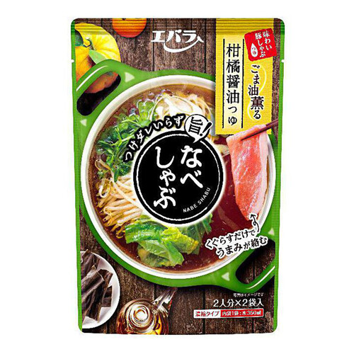 エバラ食品 なべしゃぶ柑橘醤油つゆ 200g