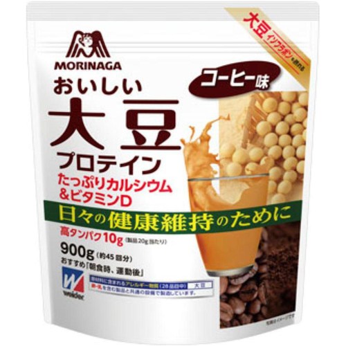 森永製菓 おいしい大豆プロテイン コーヒー味 900g Green Beans