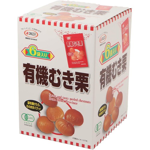 株式会社マルエス 有機むき栗 150g x 6袋