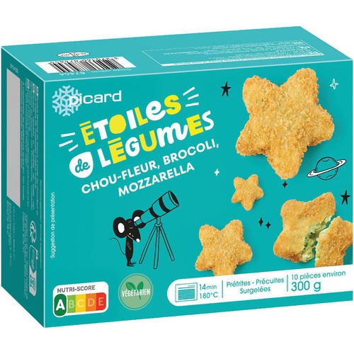 ピカール 野菜とモッツァレラチーズの星型コロッケ【冷凍】 300g