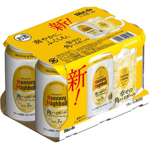 7%】 サントリー 角ハイボール 350ml x 6本 Green Beans | グリーン