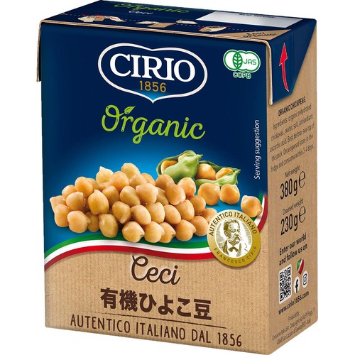 CIRIO 有機ひよこ豆 380g Green Beans | グリーンビーンズ by AEON