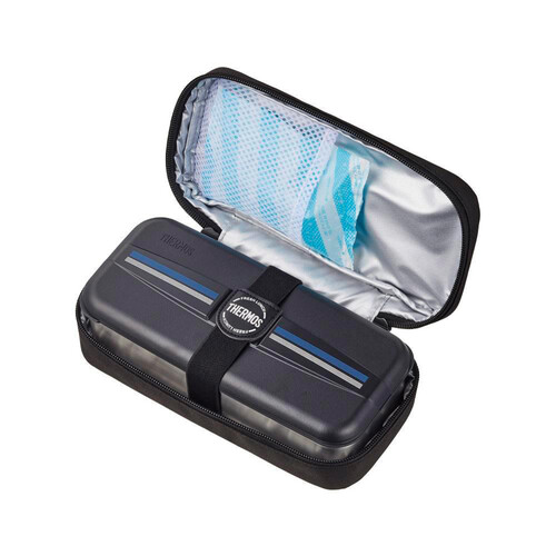 サーモス フレッシュランチボックス 700ml ラインブラック DSD704 LBK