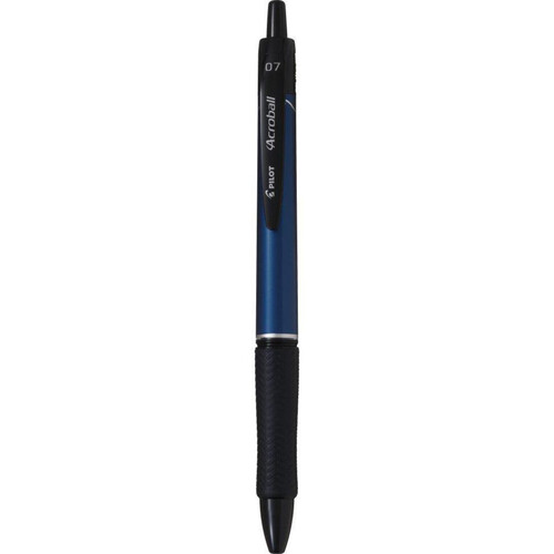 パイロット アクロボールTシリーズ ボールペン メタルブルー 黒 0.7mm
