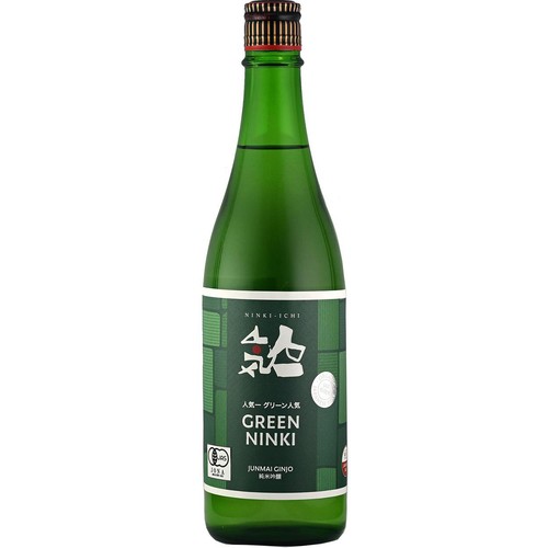 人気一 グリーン人気 オーガニック純米吟醸 720ml