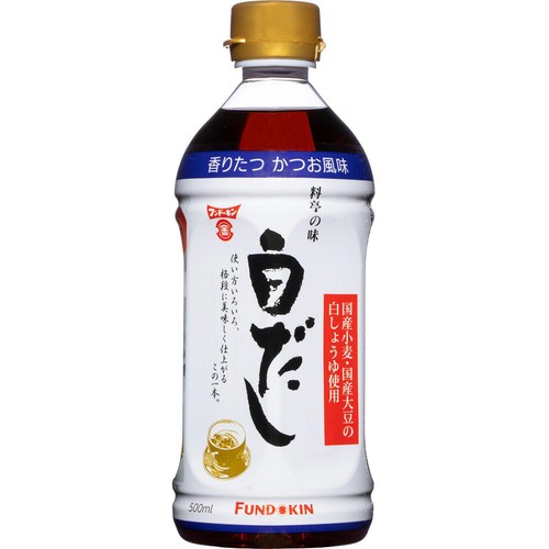 フンドーキン 料亭の味白だし 500ml