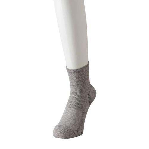 紳士 BODY SWITCH 足底パイルショート丈ソックス 25ー27グレー トップバリュ