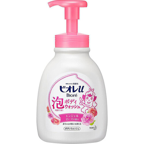 花王 ビオレu泡ボディウォッシュ エンジェルローズの香り ポンプ 600ml