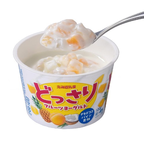 北海道乳業 どっさりフルーツヨーグルト 120g Green Beans | グリーン
