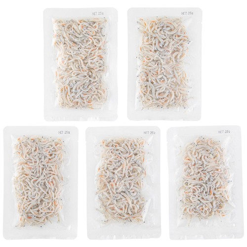 冷凍】森水産 愛媛産 釜あげ姫様しらす 25g x 5袋 Green Beans