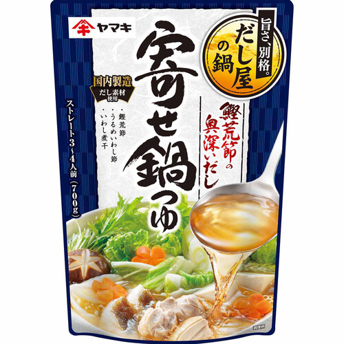 ヤマキ 鰹荒節の奥深いだし寄せ鍋つゆ 3～4人前（700g） Green Beans