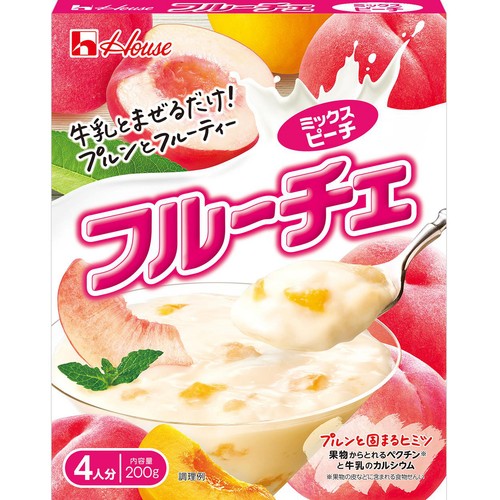 ハウス食品 フルーチェ ミックスピーチ 4人分 200g