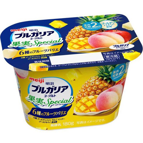 明治 ブルガリアヨーグルト 果実Special 6種のフルーツバリエ 180g