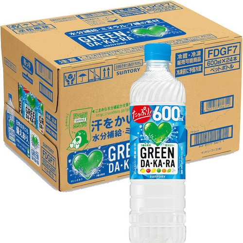 サントリー GREEN DA・KA・RA 冷凍兼用 1ケース 600ml x 24本