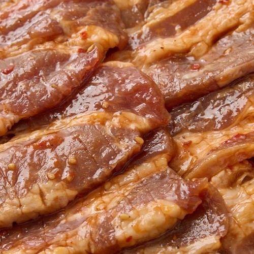 【冷凍】 厚切り牛カルビ 味付焼肉用 200g