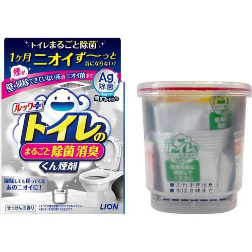 ライオン ルックプラス トイレのまるごと除菌消臭くん煙剤 せっけんの香り トイレ用除菌消臭剤 1個