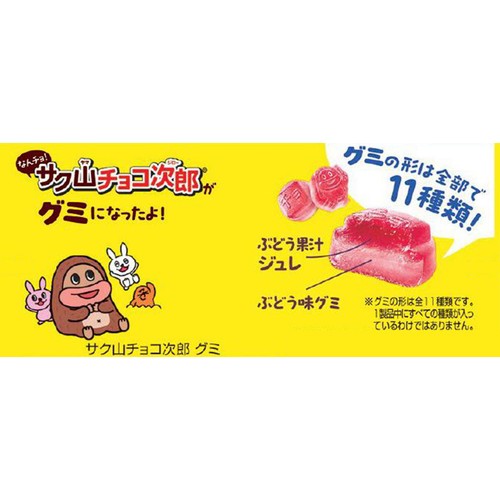 正栄 サク山チョコ次郎グミ ぶどう味 47g Green Beans | グリーン