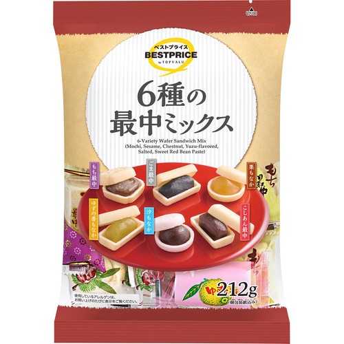 6種の最中ミックス 212g トップバリュベストプライス
