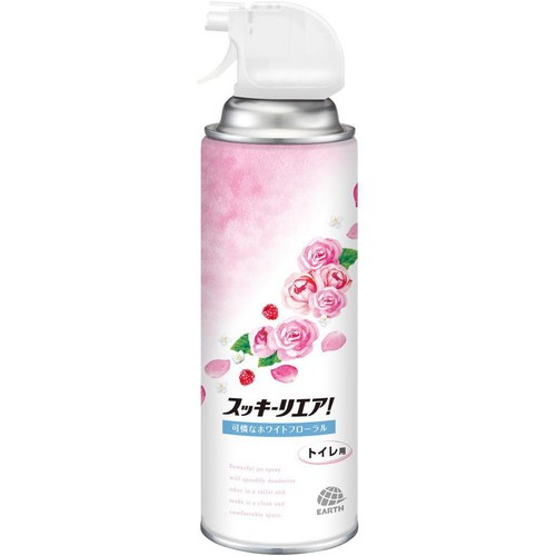 アース製薬 スッキーリエア! トイレ用 消臭スプレー 可憐なホワイトフローラル 350ml