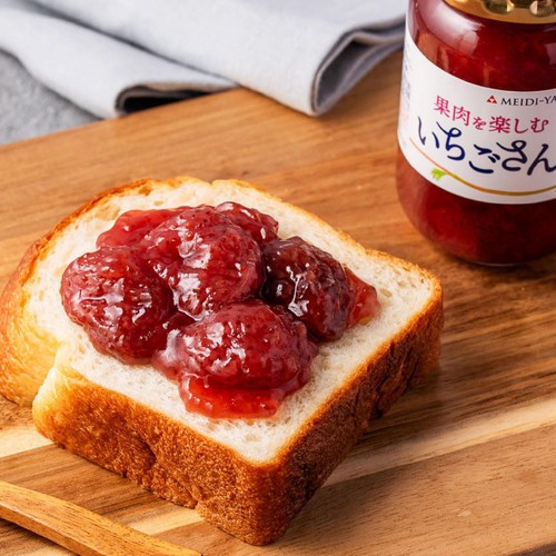 明治屋 国産いちごジャム 果肉を楽しむいちごさん 195g Green Beans