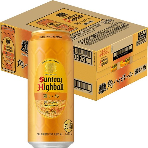 9%】 サントリー 角ハイボール濃いめ 1ケース 500ml x 24本 Green