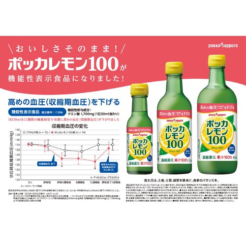 ポッカサッポロ ポッカレモン100 120ml