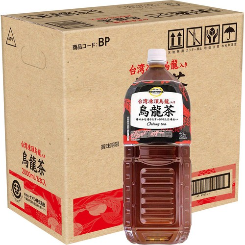 台湾凍頂烏龍茶入り 烏龍茶 1ケース 2000ml x 6本 トップバリュベストプライス