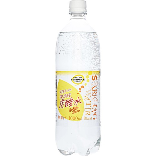 SparklingWater炭酸水レモン 1000ml トップバリュベストプライス Green
