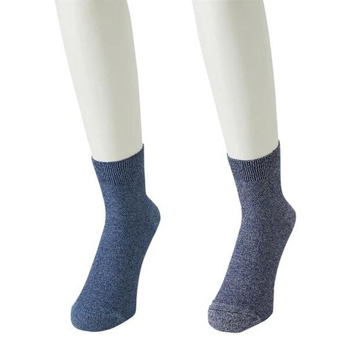 PEACE FIT(ピースフィット)COOL 鹿の子無地ショート丈ソックス 2足組 アソート 27ー29cm トップバリュ
