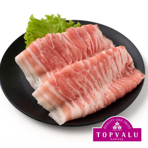 うまみ和豚 国産豚肉ばら超うす切り 170g-230g 【冷蔵】トップバリュ
