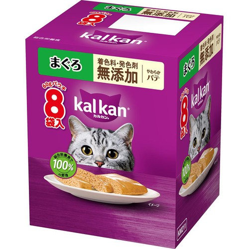 【ペット用】 マースジャパン カルカンパウチ やわらかパテ まぐろ 60g x 8袋入