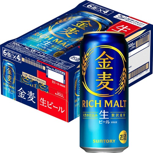 【5.5%】 サントリー 金麦 1ケース 500ml x 24本