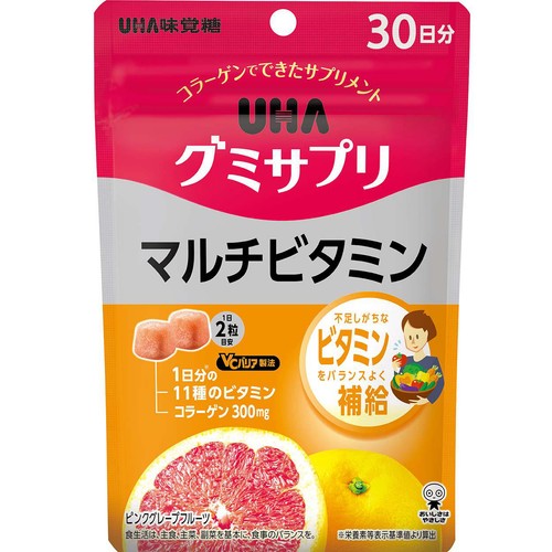 UHA味覚糖 グミサプリ マルチビタミン 30日分 60粒入