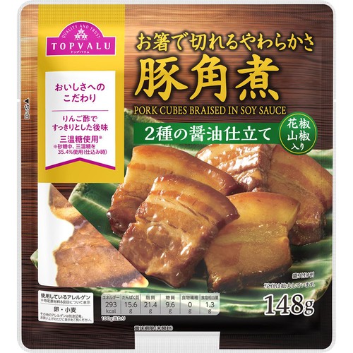 豚角煮 2種の醤油仕立て 148g トップバリュ Green Beans | グリーン